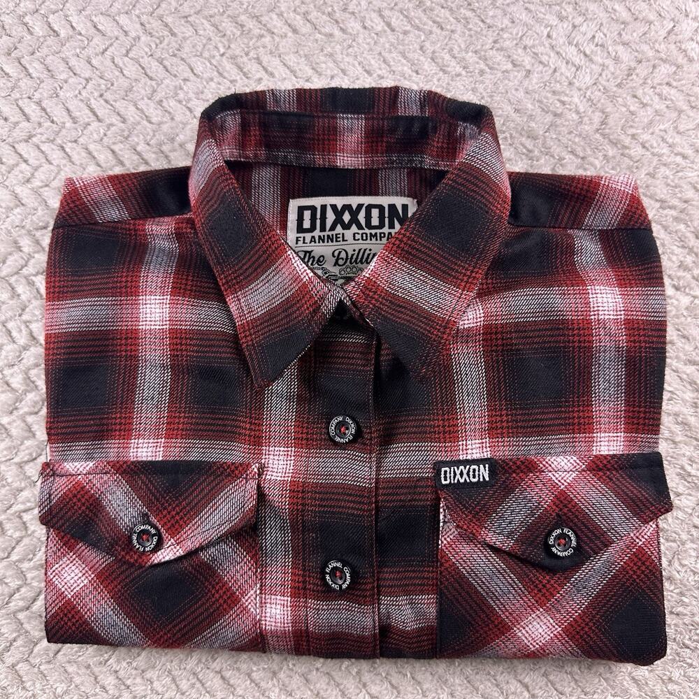 Dixxon Women’s Small ‘The Dillinger’ Red And Black Flannel Rare Sold Out Limited - Picture 16 of 16